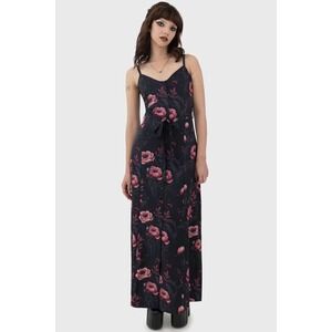 knee length dresses for ladies Spiderella Spiderweb Maxi Dress | Killstar Australia